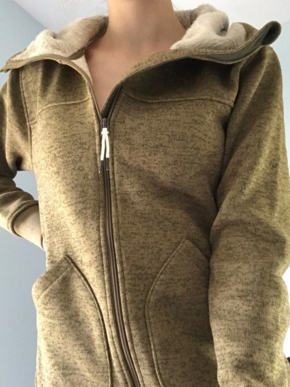Burton Durable Goods Minxy Full Zip Fleece Women’s Size S Color Olive Heather
